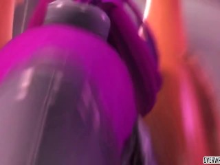 Overwatch futanari Widowmaker and Mercy fucking